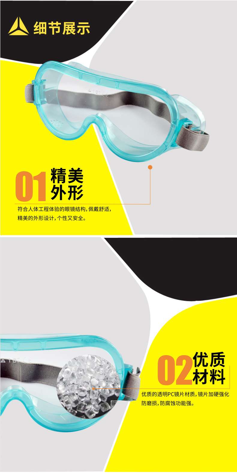 代爾塔（DELTA）防衝擊防護(hù)眼鏡 101102