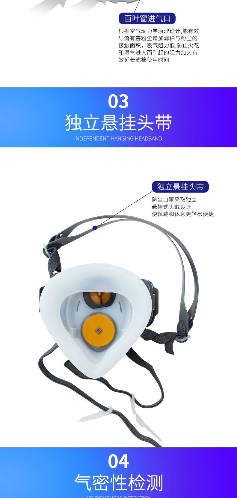 思創(chuàng)半面具矽膠防塵面罩ST-1080