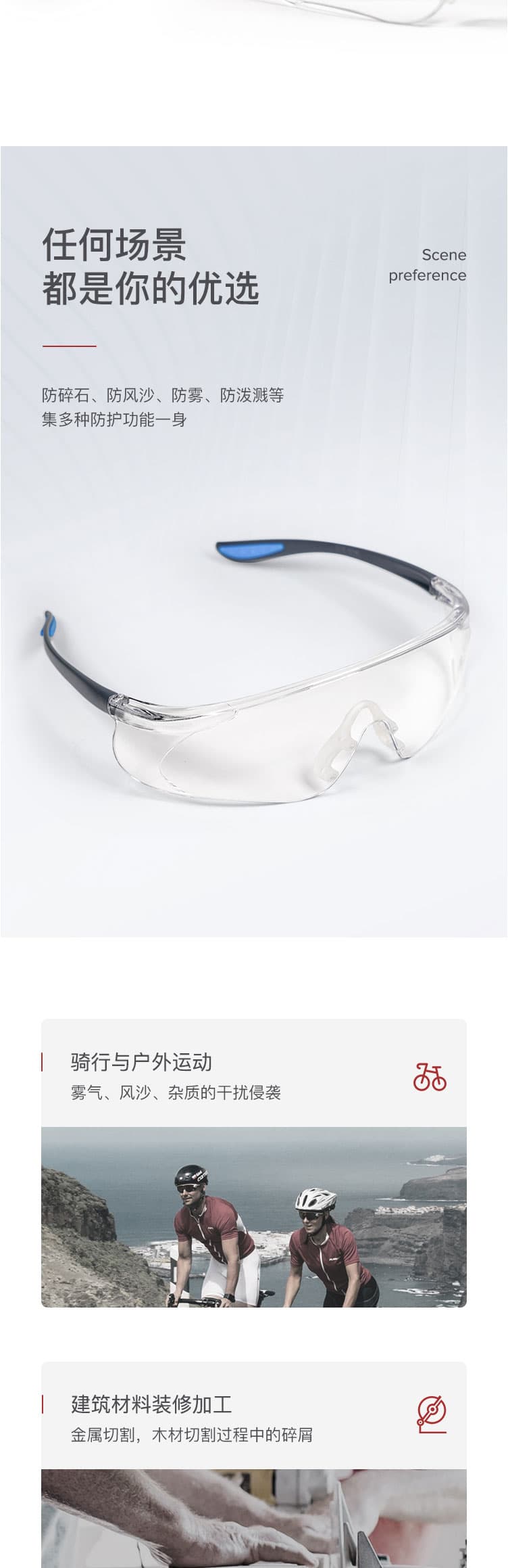 霍尼韋爾（Honeywell）S300A 300110 通用款防霧防護(hù)眼鏡
